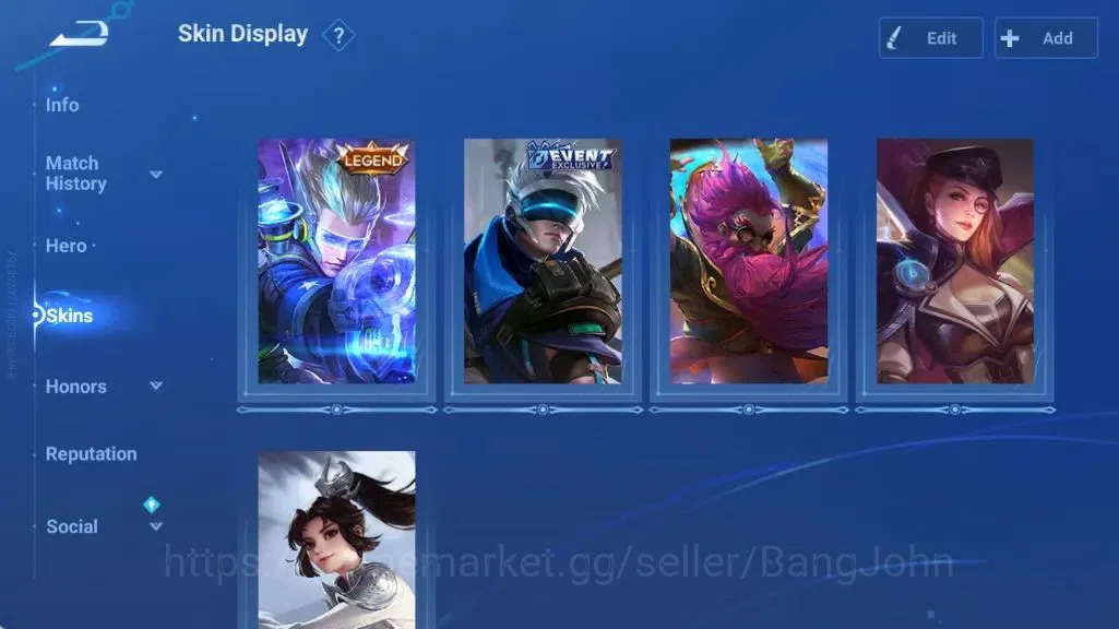Honor of Kings Accounts Global | 13H 5S | LEGEND Di Renjie, Event YangJian image 2