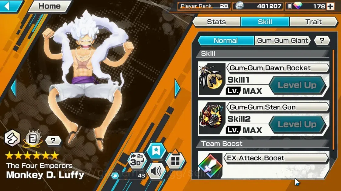 One Piece Bounty Rush Accounts Global |7 EX |T4E Luffy,AnMSK Borsalino,G5 Luffy,B image 5