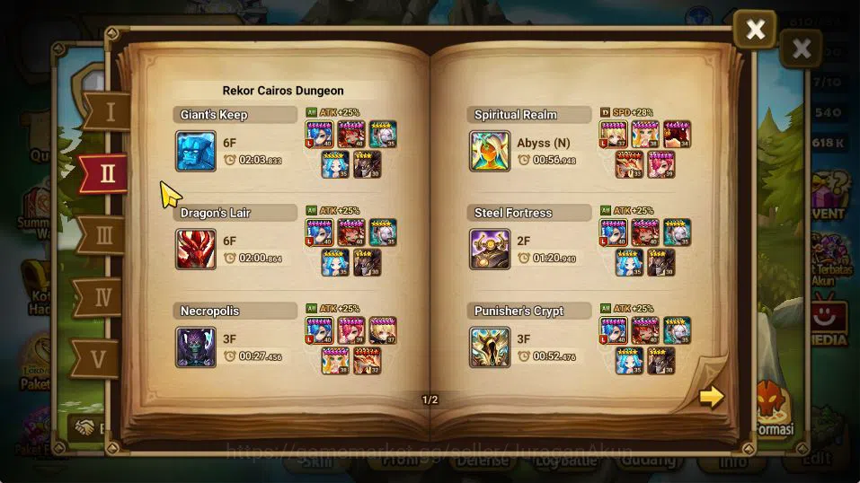 Summoners War: Sky Arena Accounts Starter GLOBAL|Lv 32|1 LD[Jessica]|4 Total NB5(Nora,Chow,Mephisto)+ 12 6* Monsters|Log 3