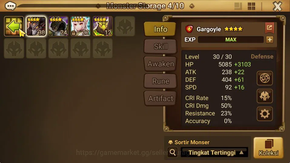 Summoners War: Sky Arena Accounts Starter GLOBAL|Lv 32|1 LD[Jessica]|4 Total NB5(Nora,Chow,Mephisto)+ 12 6* Monsters|Log 5