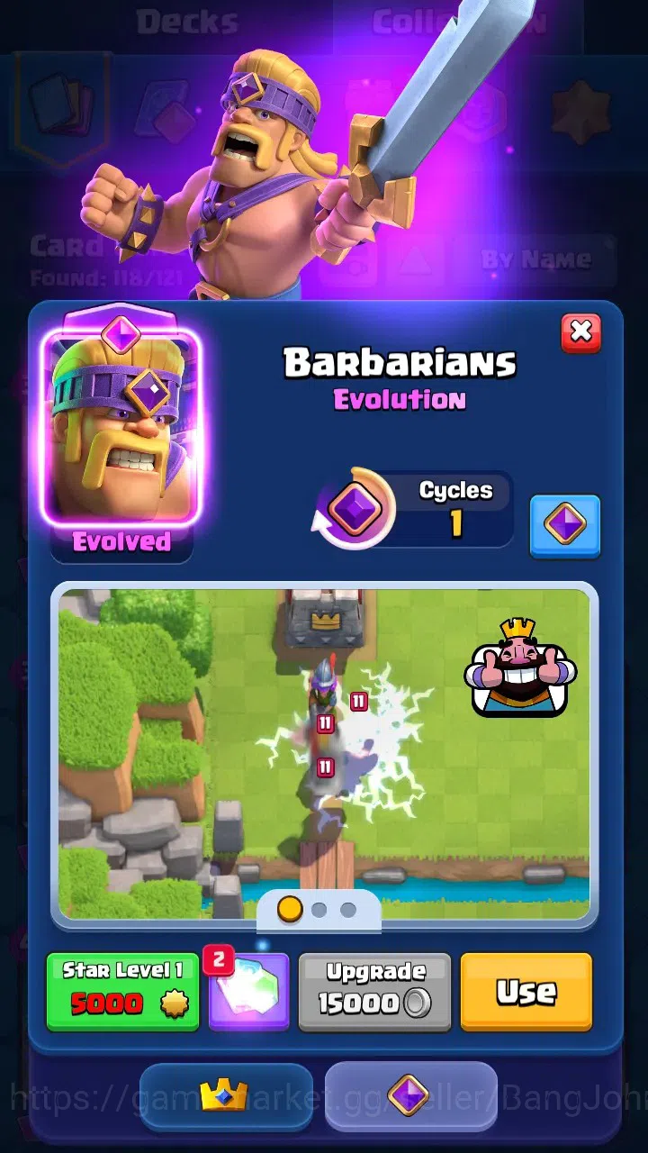 Clash Royale Accounts Trophy 8380 | Tower Skin 2 | Evo 6 : Skeleton, Bab image 13