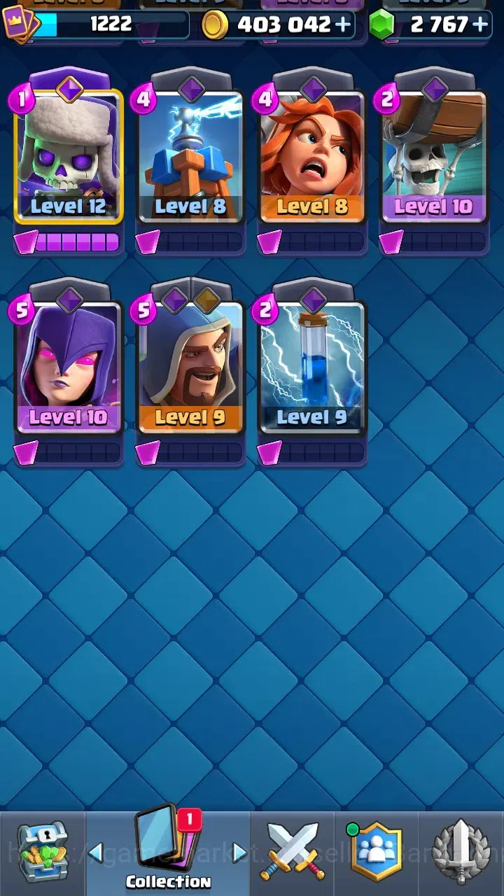Clash Royale Accounts Trophy 8380 | Tower Skin 2 | Evo 6 : Skeleton, Bab image 18