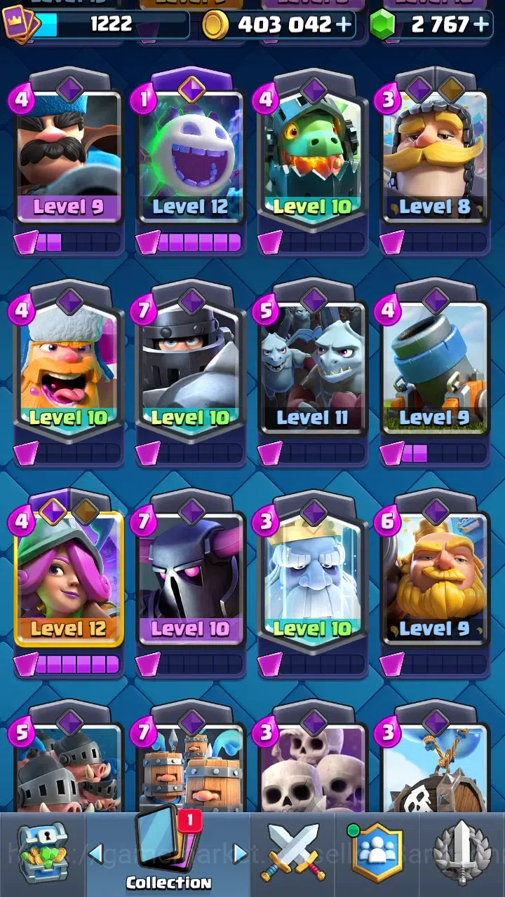 Clash Royale Accounts Trophy 8380 | Tower Skin 2 | Evo 6 : Skeleton, Bab image 19