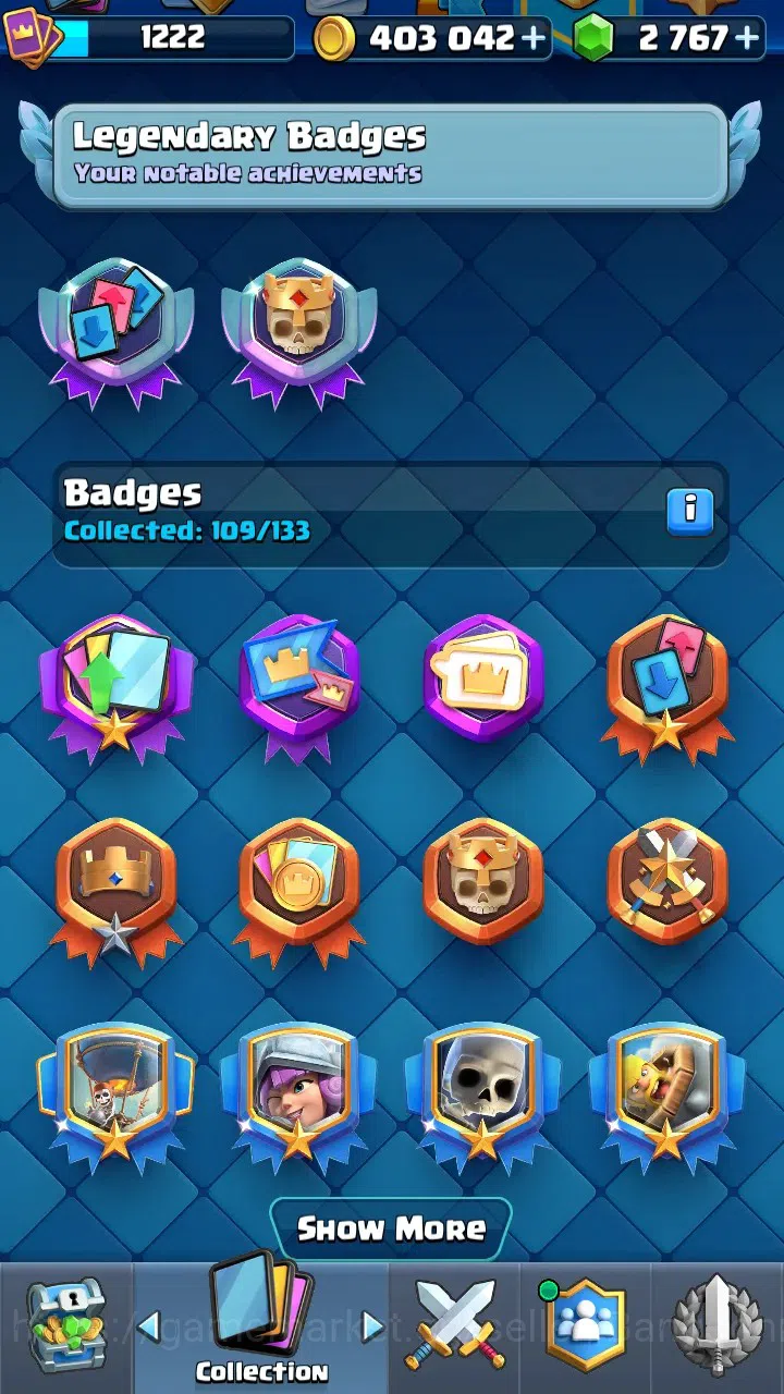 Clash Royale Accounts Trophy 8380 | Tower Skin 2 | Evo 6 : Skeleton, Bab image 3