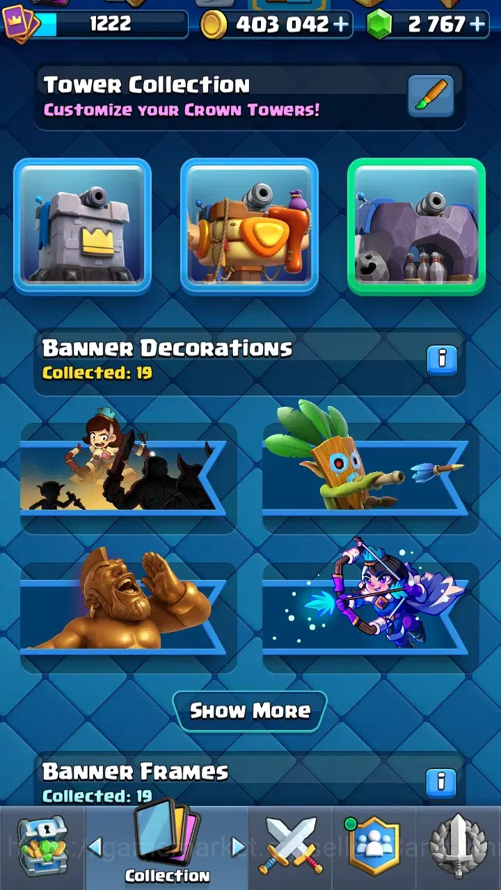 Clash Royale Accounts Trophy 8380 | Tower Skin 2 | Evo 6 : Skeleton, Bab image 4
