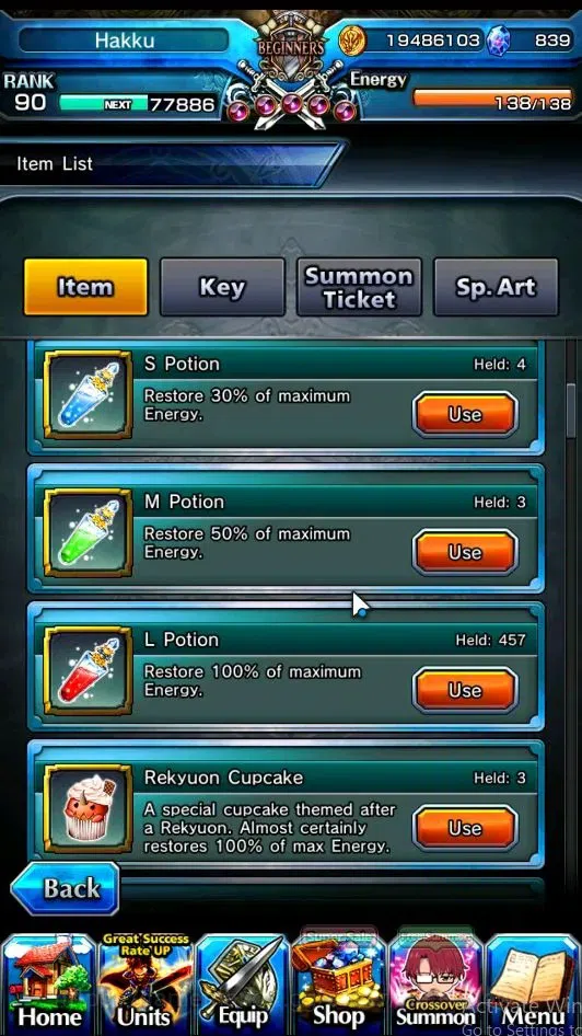 Grand Summoners Accounts Global|Rank 90|21 Ascend|RoyTW,Choi Jong-InTW,Chlo image 10