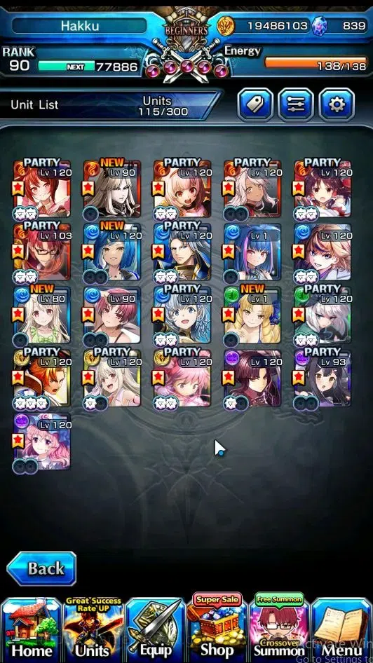 Grand Summoners Accounts Global|Rank 90|21 Ascend|RoyTW,Choi Jong-InTW,Chlo image 3