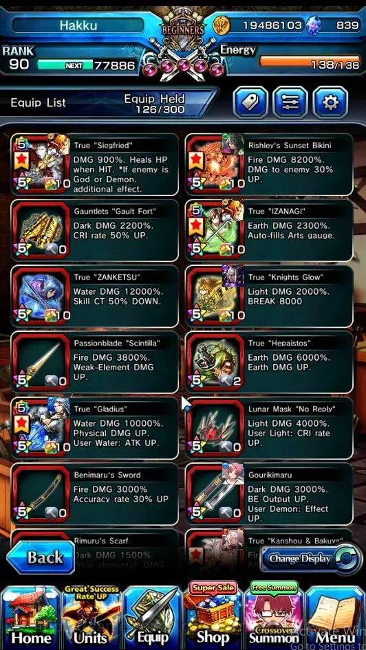 Grand Summoners Accounts Global|Rank 90|21 Ascend|RoyTW,Choi Jong-InTW,Chlo image 4