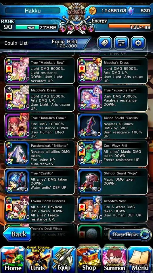 Grand Summoners Accounts Global|Rank 90|21 Ascend|RoyTW,Choi Jong-InTW,Chlo image 7