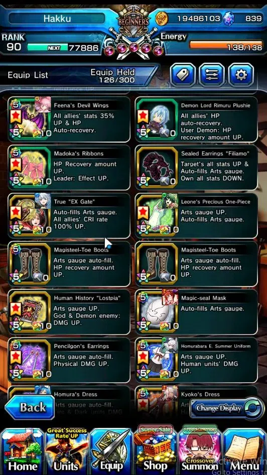 Grand Summoners Accounts Global|Rank 90|21 Ascend|RoyTW,Choi Jong-InTW,Chlo image 8