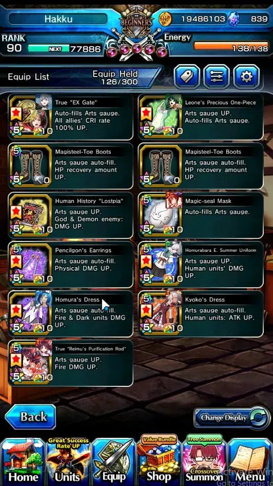Grand Summoners Accounts Global|Rank 90|21 Ascend|RoyTW,Choi Jong-InTW,Chlo image 9