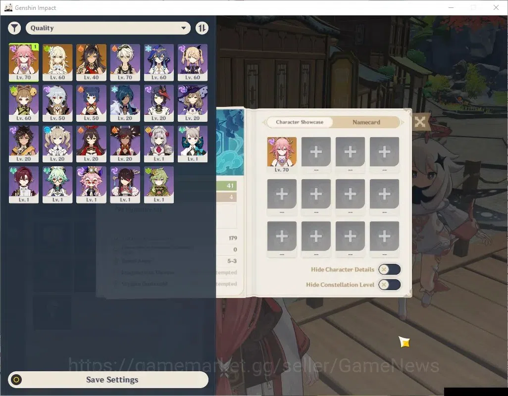Genshin Impact Accounts Asia | AR 41 | Reoni ON| 1,8k Primo| 1 Limited+2(* image 1