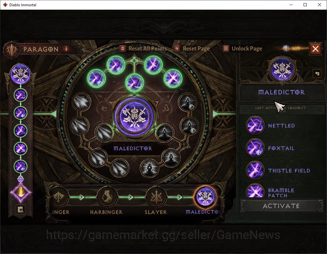 Diablo Immortal Accounts Starter NA-Chains Of Honor|Lv60(405)|Necromancer|31K CR|Reso 420| Cosmetic|Inferno I|Paragon 10