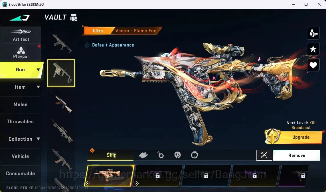 Blood Strike Accounts ASIA | 1 ETERNAL: MP7-Burning | 2 7DS GUNS | 2 ULT image 2