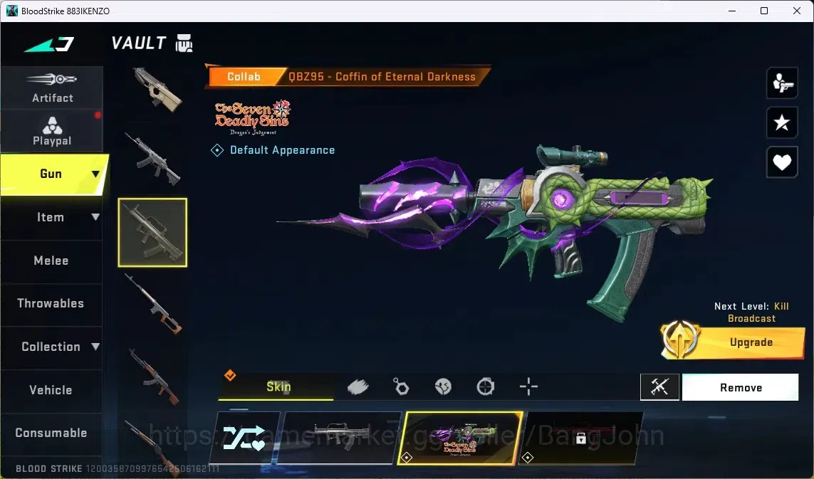 Blood Strike Accounts ASIA | 1 ETERNAL: MP7-Burning | 2 7DS GUNS | 2 ULT image 5
