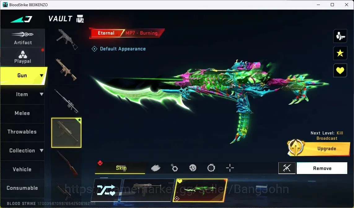 Blood Strike Accounts ASIA | 1 ETERNAL: MP7-Burning | 2 7DS GUNS | 2 ULT image 6