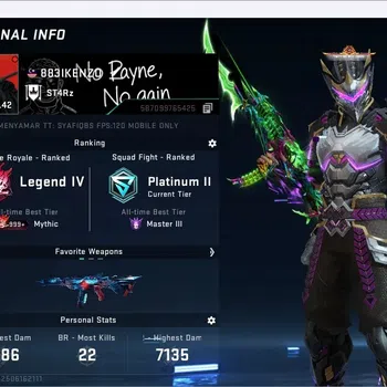Blood Strike Rare Skin ASIA | 1 ETERNAL: MP7-Burning | 2 7DS GUNS | 2 ULT image 1