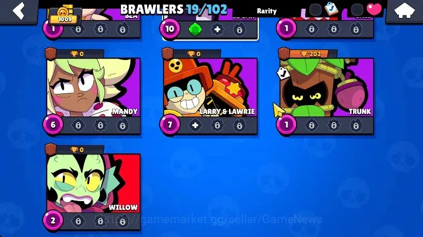 Brawl Stars Accounts 1009 Trophy|50 Gem|19 Brawlers 3 Max Lvl [Rico,El  image 4