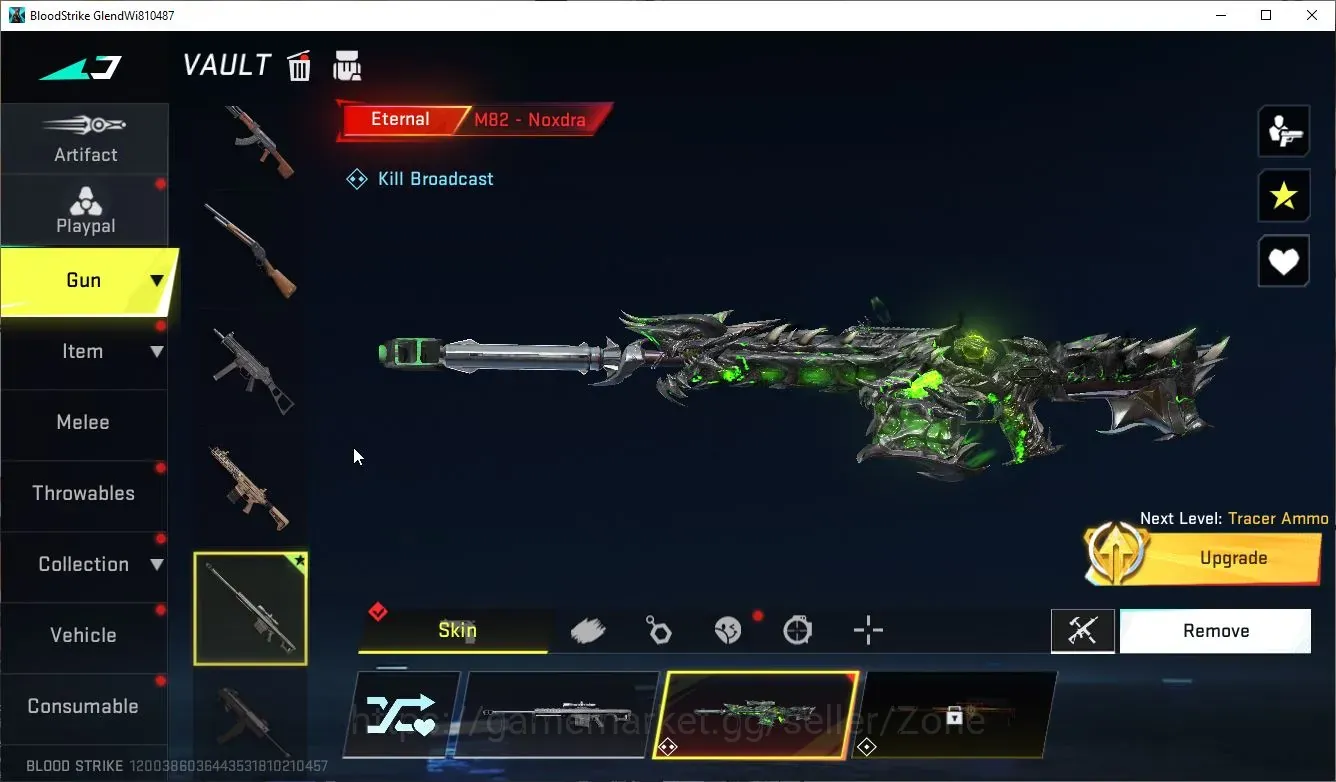 Blood Strike Accounts Others ASIA|1 ETERNAL: MB2-Noxdra|2 ULTRA & 2 LEGENDARY ( Guns & Collections ) |Bronze IV 1