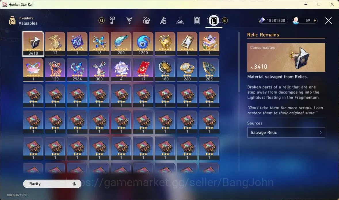Honkai Star Rail Accounts Asia | TL 65 | Sparkle, Blade, Huohuo, Luocha, Dan image 2