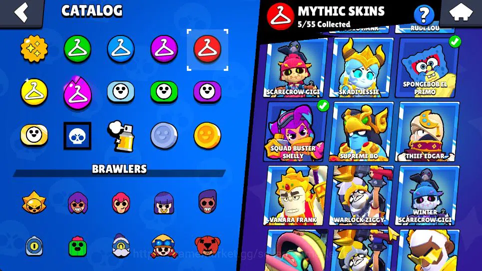 Brawl Stars Accounts Lv 113|54K Trophy|100 Brawler 24MAX Lv|8 Hypch[LightB Edgar,Devil&Lambent Mortis,Etc] 11Legend 5Myth 14
