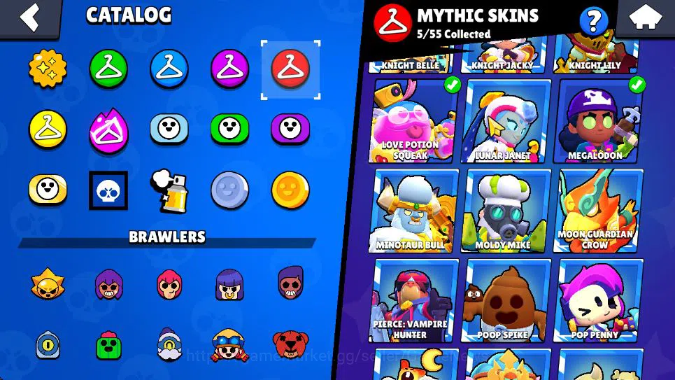Brawl Stars Accounts Lv 113|54K Trophy|100 Brawler 24MAX Lv|8 Hypch[LightB Edgar,Devil&Lambent Mortis,Etc] 11Legend 5Myth 15