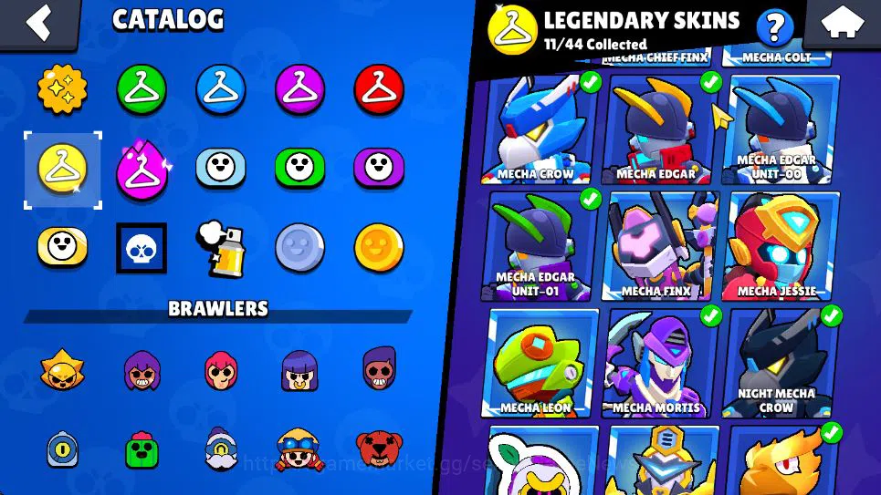 Brawl Stars Accounts Lv 113|54K Trophy|100 Brawler 24MAX Lv|8 Hypch[LightB Edgar,Devil&Lambent Mortis,Etc] 11Legend 5Myth 18