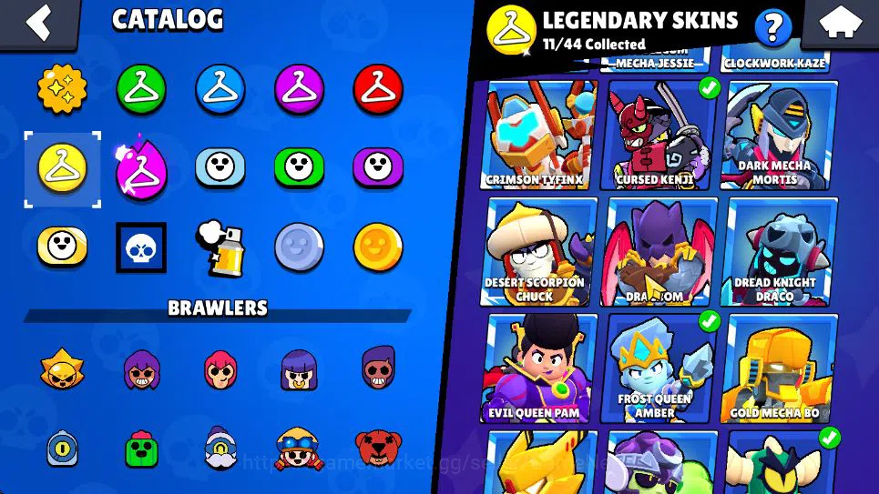 Brawl Stars Accounts Lv 113|54K Trophy|100 Brawler 24MAX Lv|8 Hypch[LightB Edgar,Devil&Lambent Mortis,Etc] 11Legend 5Myth 19
