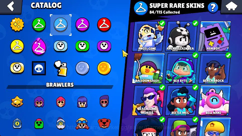 Brawl Stars Accounts Lv 113|54K Trophy|100 Brawler 24MAX Lv|8 Hypch[LightB Edgar,Devil&Lambent Mortis,Etc] 11Legend 5Myth 6