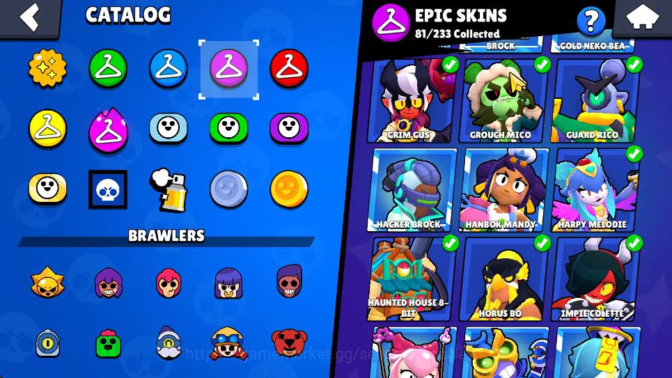 Brawl Stars Accounts Lv 113|54K Trophy|100 Brawler 24MAX Lv|8 Hypch[LightB Edgar,Devil&Lambent Mortis,Etc] 11Legend 5Myth 7