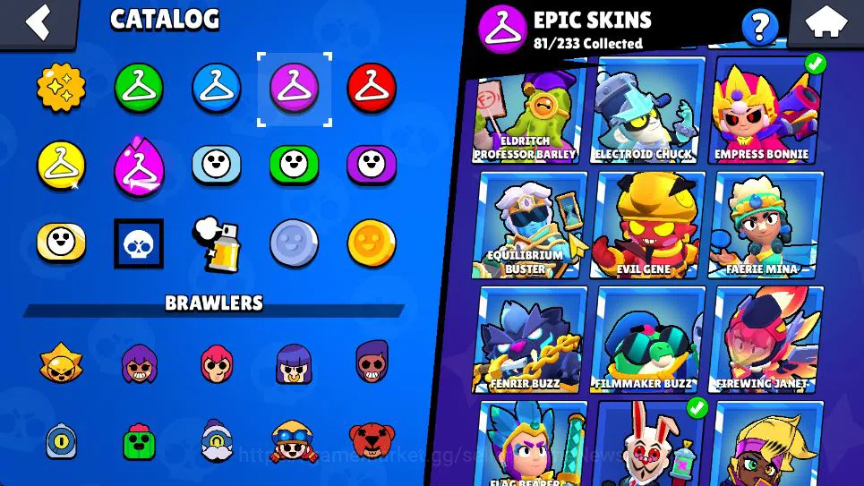 Brawl Stars Accounts Lv 113|54K Trophy|100 Brawler 24MAX Lv|8 Hypch[LightB Edgar,Devil&Lambent Mortis,Etc] 11Legend 5Myth 8