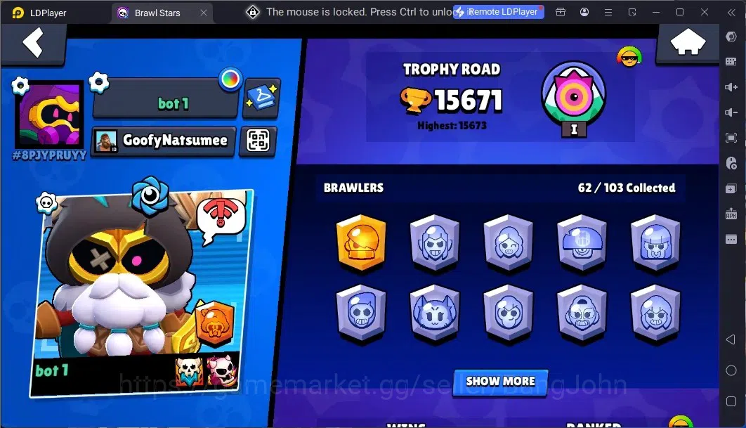 Brawl Stars Accounts Global | 15671 Thropy|62 Brawler|2 Max Hypercharge image 2