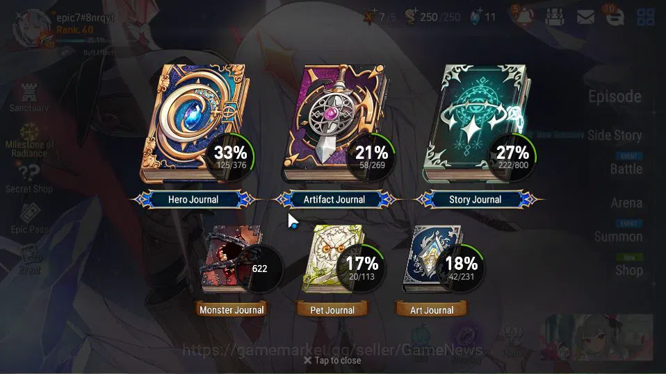 Epic Seven Accounts GLOBAL Unverif|New Era|4 ML(LOTScales,NM Luna,Beli image 18