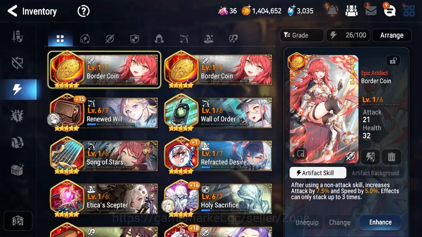 Epic Seven Accounts Starter Global Unverif|Starter|5ML (Belian, LCB, BWI, ADS, TML)|PoH+Bless ON|SS 3K|1.4M 11