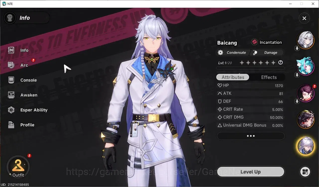 Neverness to Everness Accounts GLOBAL SEA|HL 3|2 SSR| Hotori Awk 1, Baicang |2 S image 3