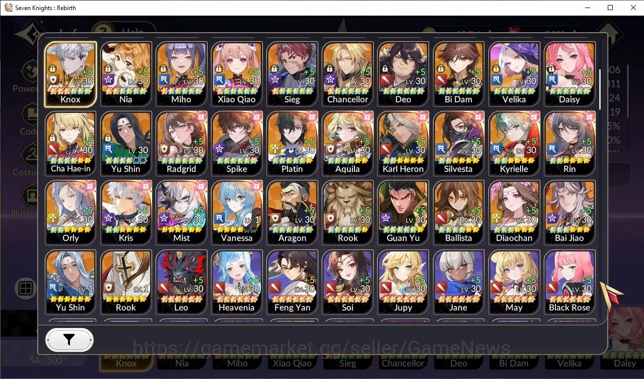 Seven Knights Re:Birth Accounts GlobalSEA|Full Ex-7k[FaiTC4,MeliaTC2,RosieTC1,Geli image 4