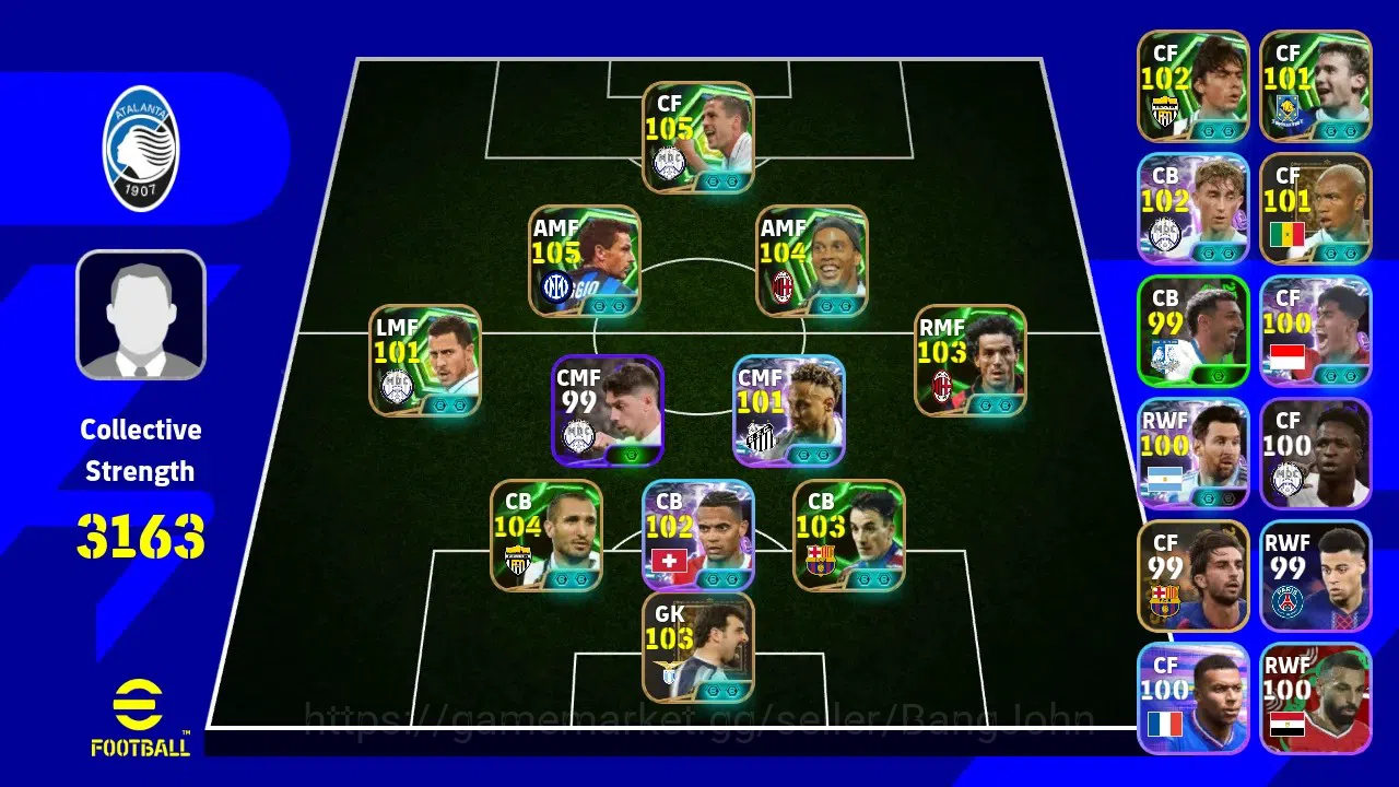 eFootball Accounts ANDROID|PW 3163|Michael Owen Epic,Roberto Baggio E image 5