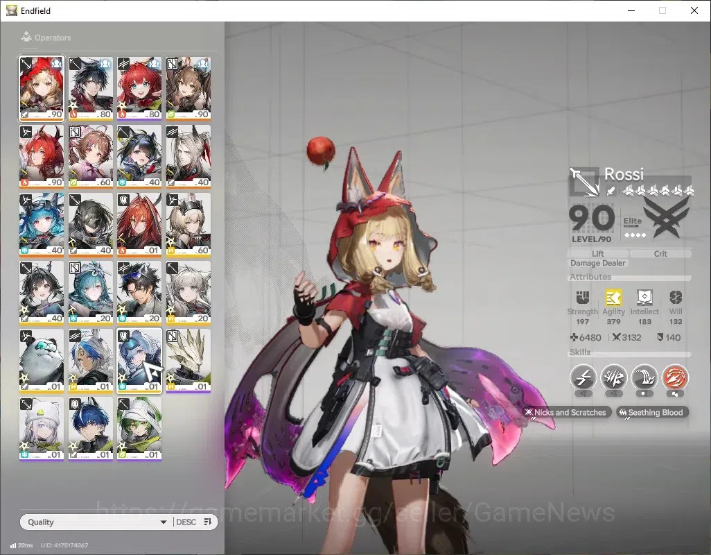 Arknights: Endfield Accounts ASIA|Lv56|8SSR(4Limited)+11*6WEP|[(Rossi,Laevatain image 2
