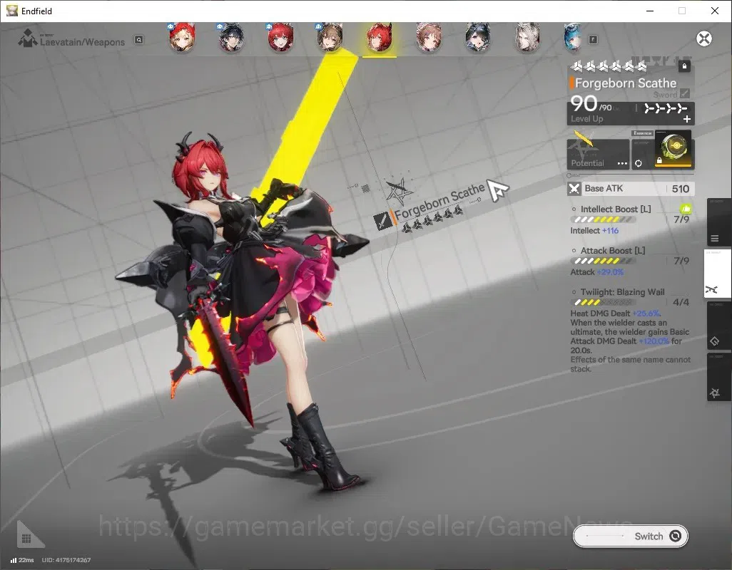 Arknights: Endfield Accounts ASIA|Lv56|8SSR(4Limited)+11*6WEP|[(Rossi,Laevatain image 4