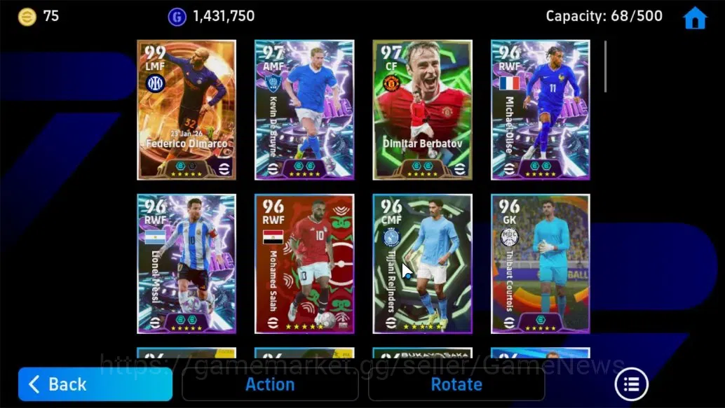 eFootball Accounts Android|Big Time Federico Dimarco,Dimitar Berbatov image 5