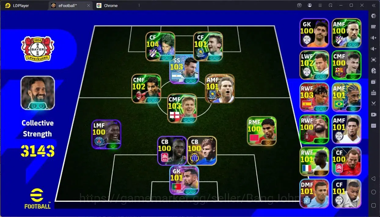 eFootball Accounts Legends & Iconic Players Mobile |PW 3143|Bigtime Gerrard,Lampard|Epic 1