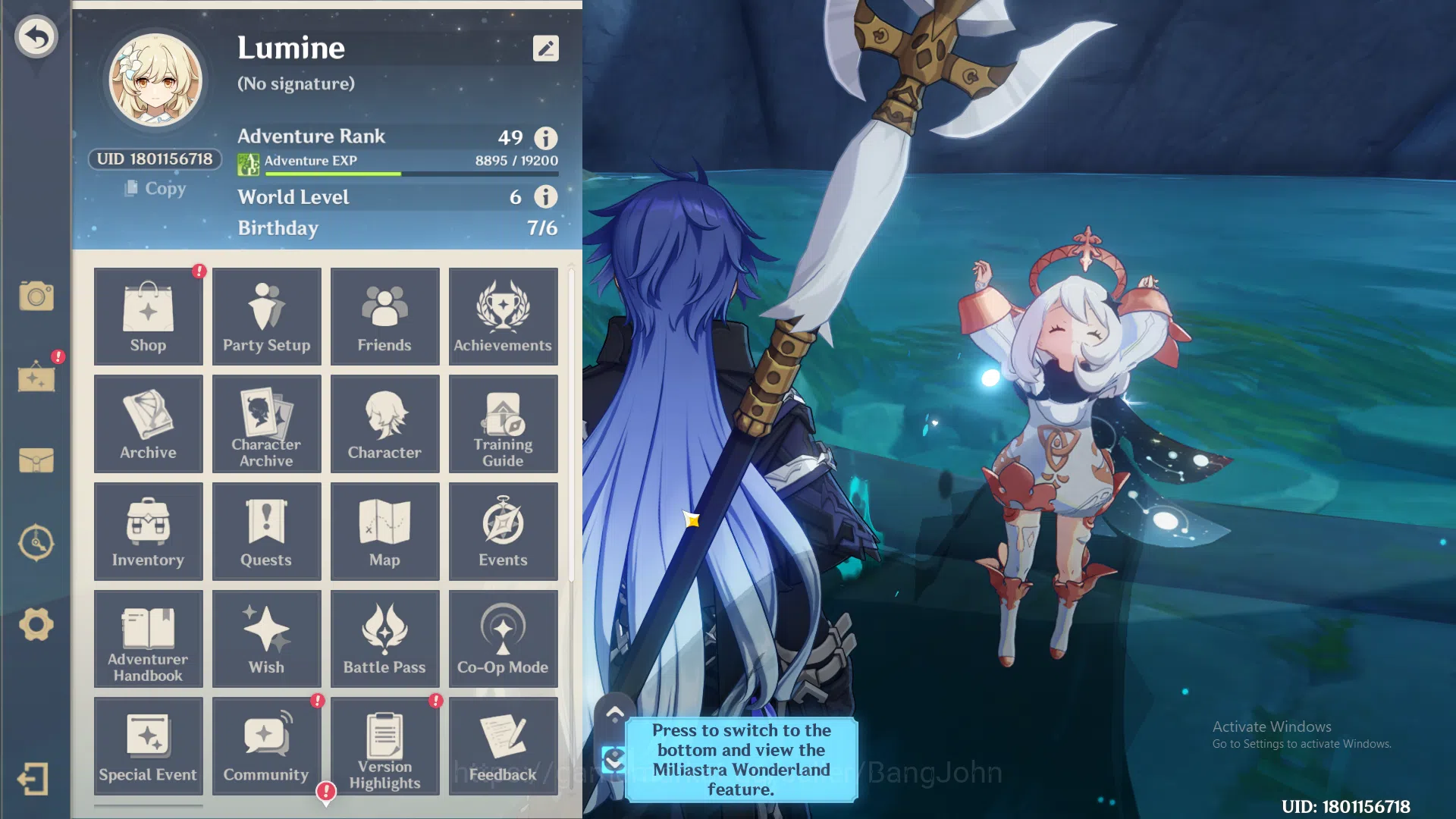 Genshin Impact Accounts ASIA | AR 49 | Flins premium | 3 Limit | flins | i image 1