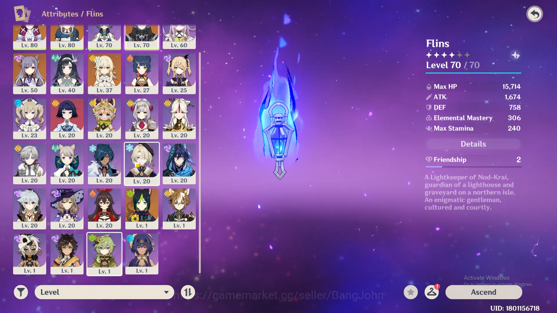 Genshin Impact Accounts ASIA | AR 49 | Flins premium | 3 Limit | flins | i image 3