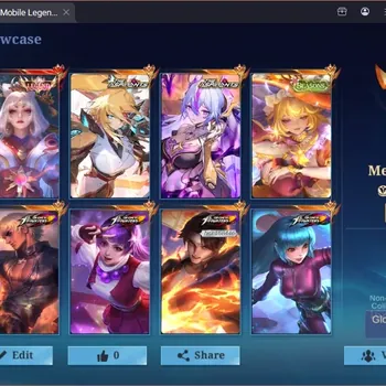 Mobile Legends: Bang Bang Accounts Collector Global|Skin487|Mega|Legend Lunox|3 ASP,5 KOF|Prime