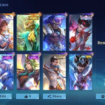 Mobile Legends: Bang Bang Accounts Others Hero 111|Skins 189|Ex Immo 144|PRIME Granger,Sanrio Floryn,Covenant Natan,Zodiac
