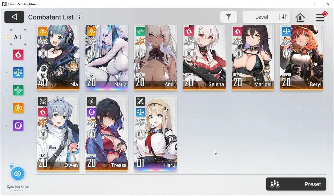 Chaos Zero Nightmare Accounts ASIA|Lv.54|10 SSR,Haidemarie EM1+Sign,Tenebria+Sign,Hugo,Nine 13