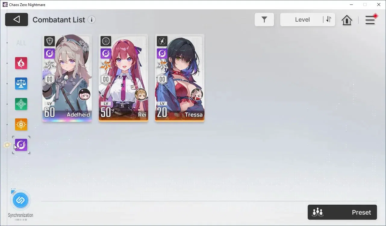 Chaos Zero Nightmare Accounts ASIA|Lv.54|10 SSR,Haidemarie EM1+Sign,Tenebria+Sign,Hugo,Nine 18