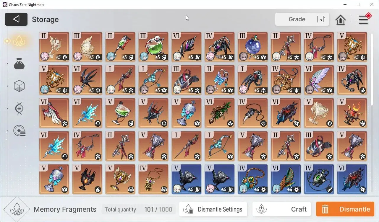 Chaos Zero Nightmare Accounts ASIA|Lv.54|10 SSR,Haidemarie EM1+Sign,Tenebria+Sign,Hugo,Nine 3