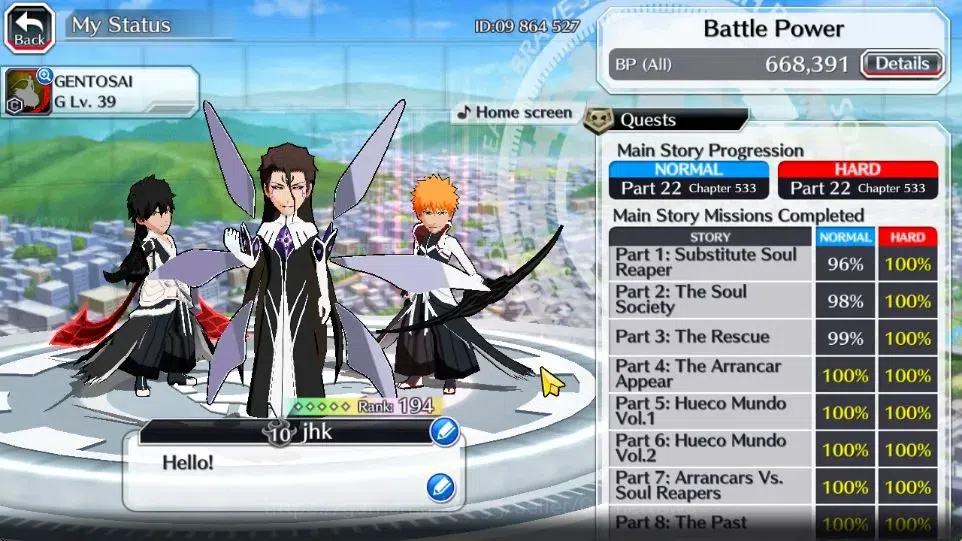 Bleach: Brave Souls Accounts Others [GLOBAL]|41K Orb|2 New Renewed Ichigo 4