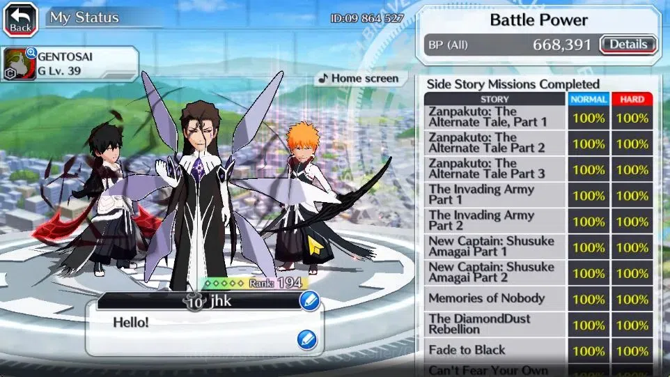 Bleach: Brave Souls Accounts Others [GLOBAL]|41K Orb|2 New Renewed Ichigo 5